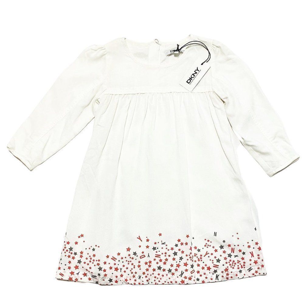 Dkny White Star Print Dress